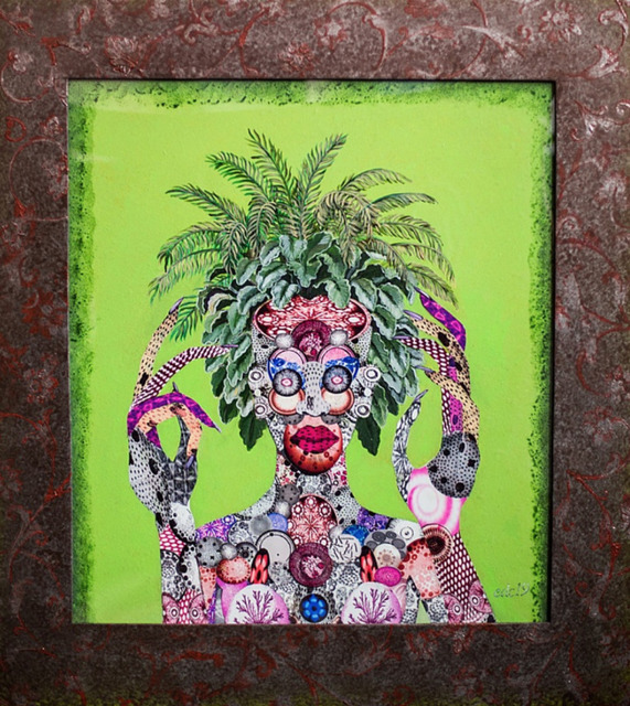Edouard Duval-Carrié, ‘Divine Soukouyout #2’, 2019, Painting, Mixed media in aluminum, Lyle O. Reitzel