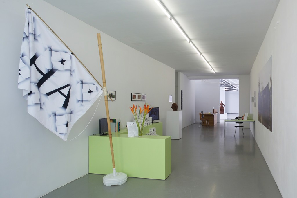 Renzo Martens and the Institute for Human Activities, 'A New Settlement', exhibition overview, Galerie Fons Welters 2015 Renzo Martens and the Institute for Human Activities, 'A New Settlement', exhibition overview, Galerie Fons Welters 2015