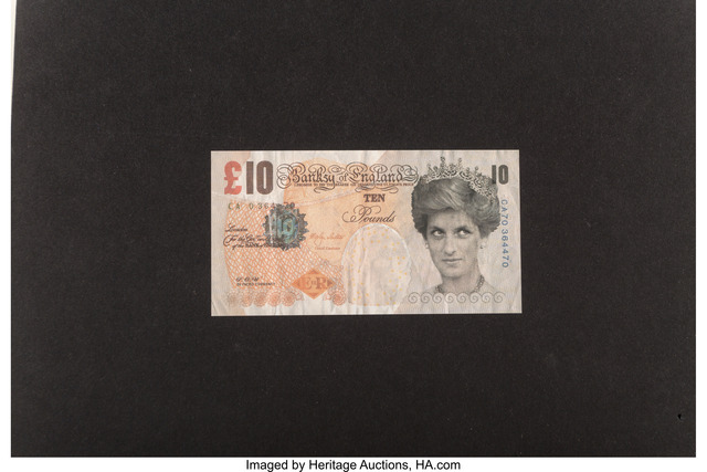 Banksy, ‘Di-Faced Tenner, 10 GBP Note’, 2005, Heritage Auctions