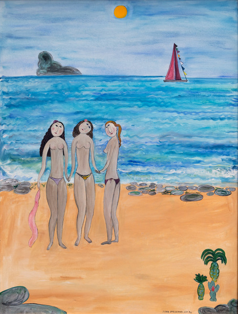 Dora Holzhandler, ‘Sisters By the Sea’, 1984, Painting, Oil on canvas, Goldmark Gallery