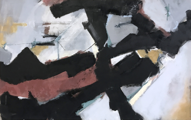 Ken Hogrefe, ‘ Thunderstorm - High Desert\Santa Fe’, 2018, Painting, Oil, Enamel and Soft Pastel on Untreated Canvas, The Art House