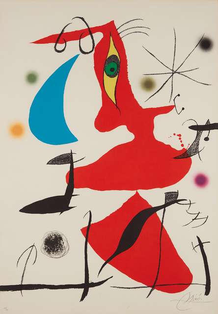 Joan Miró, ‘Oda à Joan Miró (Ode to Joan Miró): plate VII’, 1973, Phillips