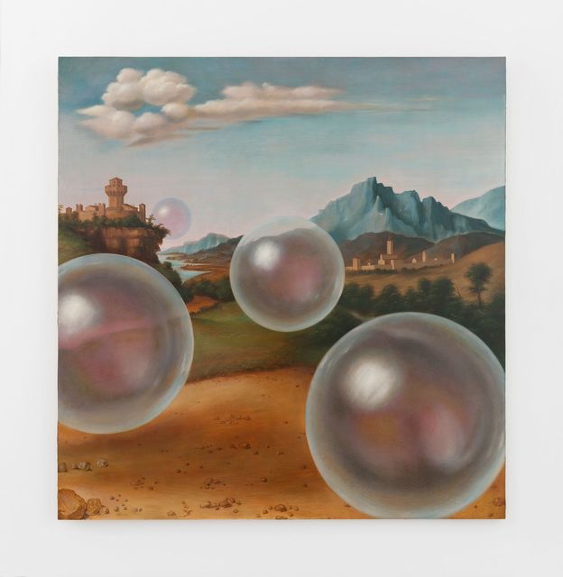 Laurent Grasso, ‘Studies into the Past’, Painting, Oil on wood, Perrotin