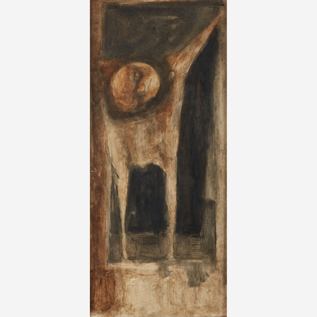 Jose Luis Cuevas, ‘El Ahorcado’, 1960, Painting, Tempera on paper laid down to paperboard., Freeman's