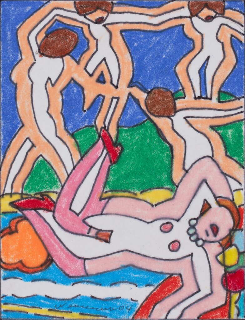 Tom Wesselman - Study for Sunset Nude with Andre Kertezs at the Dance
