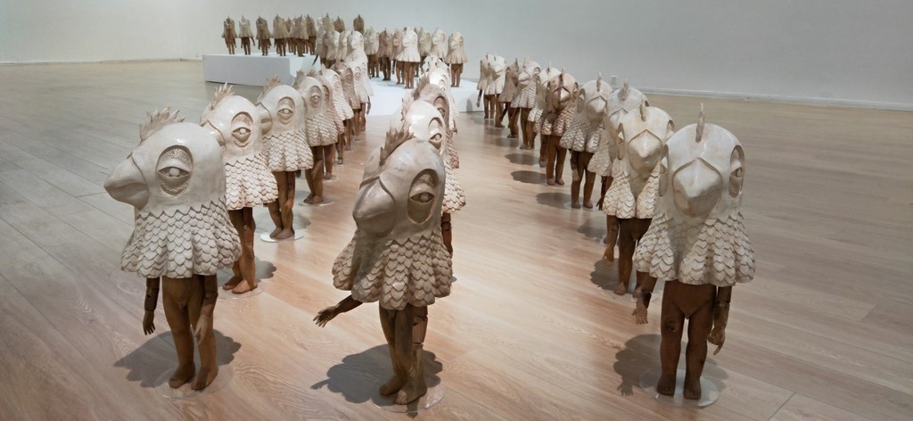 Rodel Tapaya, Myths and Truths. installation view. Tang Contemporary Art, Beijing. November 3 - December 15, 2018. Rodel Tapaya, Myths and Truths. installation view. Tang Contemporary Art, Beijing. November 3 - December 15, 2018.