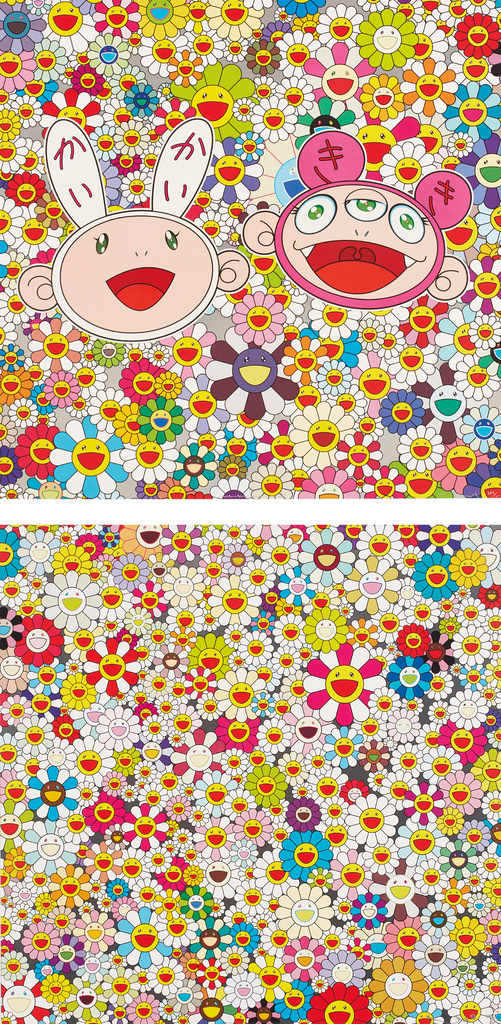 Takashi Murakami - Kaikai and Kiki: Lots of fun; and Field Of Smiling Flowers