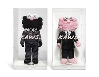 KAWS - Dior BFF Plush (Black and Pink)