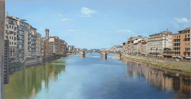 David Wheeler, ‘View of River Arno from Ponte Vecchio Bridge’, Plus One Gallery