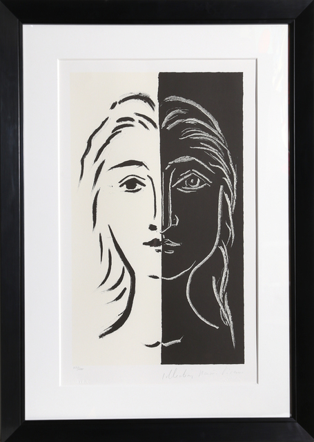 Pablo Picasso, ‘Portrait en Deux Parties Noire et Blanche, 26-D’, 1979-1982, RoGallery