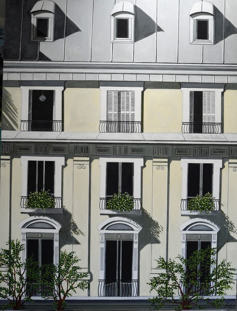 Karen Lynn, ‘'Paris Facade III' Oil on Canvas Contemporary Painting, Paris’, 2020, Painting, Oil on Canvas, Ai Bo Gallery