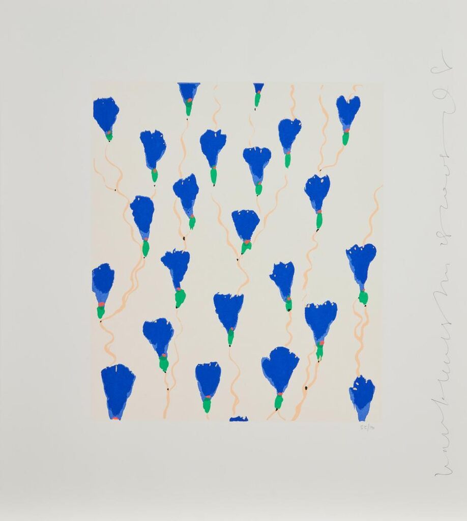 Donald Sultan - Wallflower 19 and Wallflower 29, from the Wallflower Suite