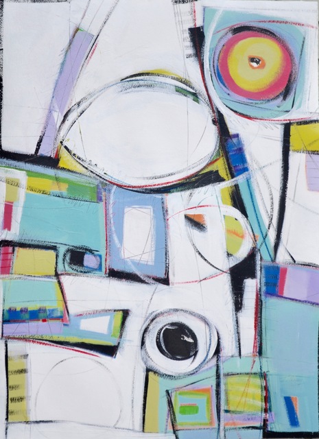 Jo-Ann Acey, ‘Swing #9’, 2018, Drawing, Collage or other Work on Paper, Acrylic and ink on paper, 440 Gallery