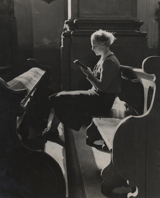 Elisabeth Hase, ‘Untitled (Women reading in church)’, Photography, Vintage silver print, Robert Mann Gallery