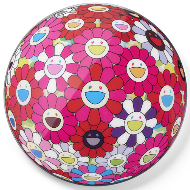 Takashi Murakami, ‘FLOWERBALL 3D TURN RED!’, 2013, Print, Offset lithograph on paper, Marcel Katz Art
