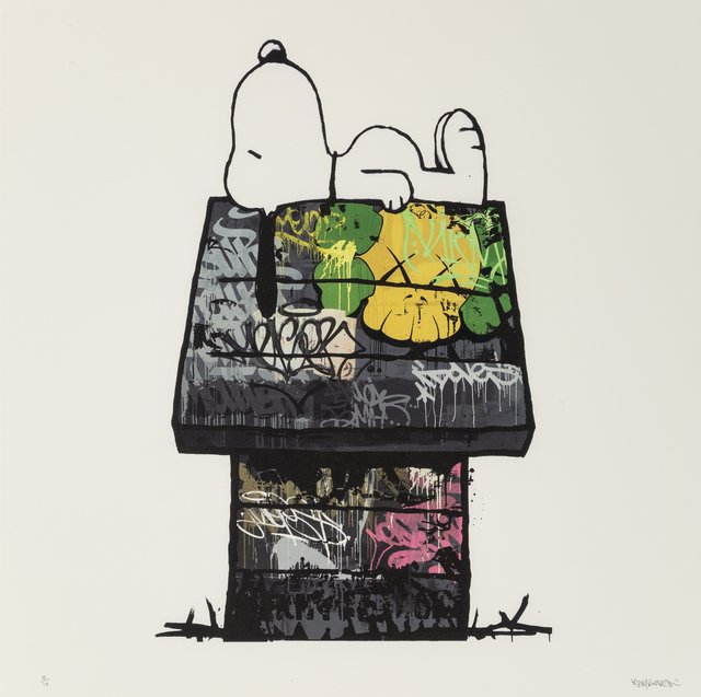 絵画 kenny random hard times  #11 banksy HARD TIMES #11 BY KENNY RANDOM - GRUN ART