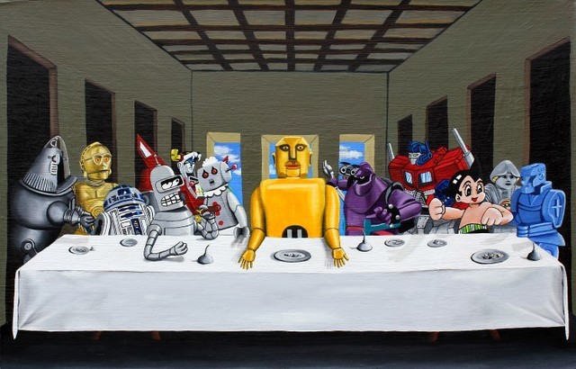 Jared Aubel, ‘Robot Last Supper’, 2012-2019, {9} The Gallery
