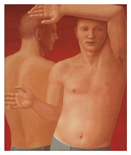 George Tooker, ‘Window XI ’, 1999, Painting, Egg tempera on gessoed panel, DC Moore Gallery