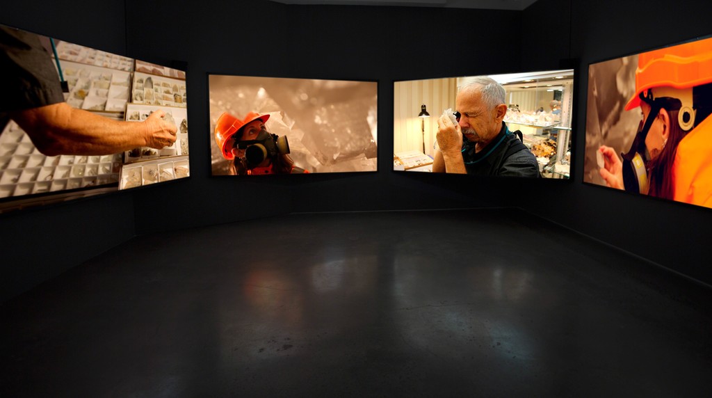 Installation view: Janet Biggs, within touching distance, 2015. Cristin Tierney Gallery, New York. Installation view: Janet Biggs, within touching distance, 2015. Cristin Tierney Gallery, New York.