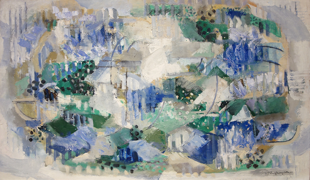 Suzy Frelinghuysen, ‘Composition’, 1970, Painting, Oil on cardboard, Hollis Taggart
