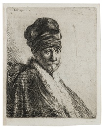 Bust of a man wearing a high cap (the artist's father?)
