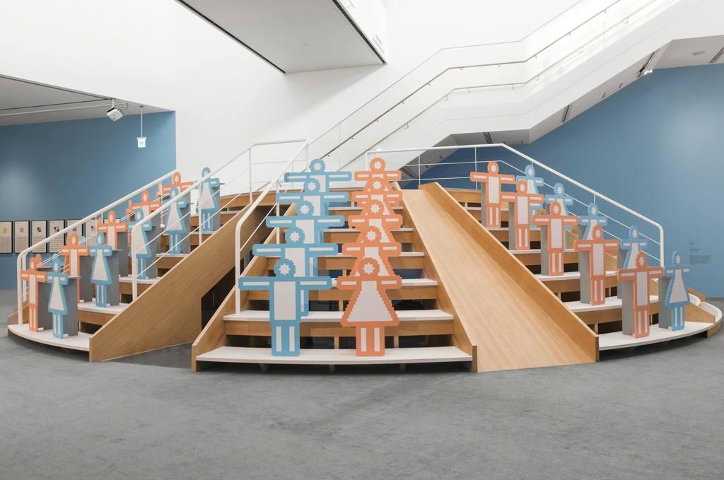 Hong Seung-Hye in Point·Line·Plane at the Buk Seoul Museum of Art installation view. Image provided by Kukje Gallery. Hong Seung-Hye in Point·Line·Plane at the Buk Seoul Museum of Art installation view. Image provided by Kukje Gallery.