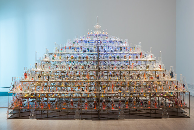 Nasirun, ‘Between Worlds’, 2013, Installation, Installation with leather puppets in glass bottles, Singapore Art Museum (SAM)
