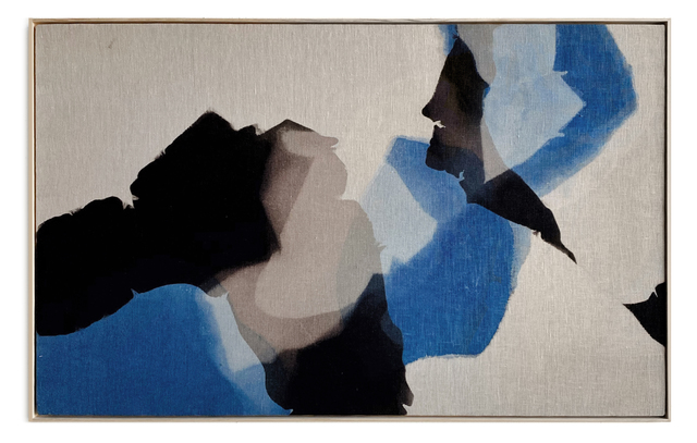 Carrie Crawford, ‘Simple Pains Simple Pleasures’, 2020, Painting, Indigo, logwood, oak gall, acorn, iron, and black walnut dye on linen, Uprise Art