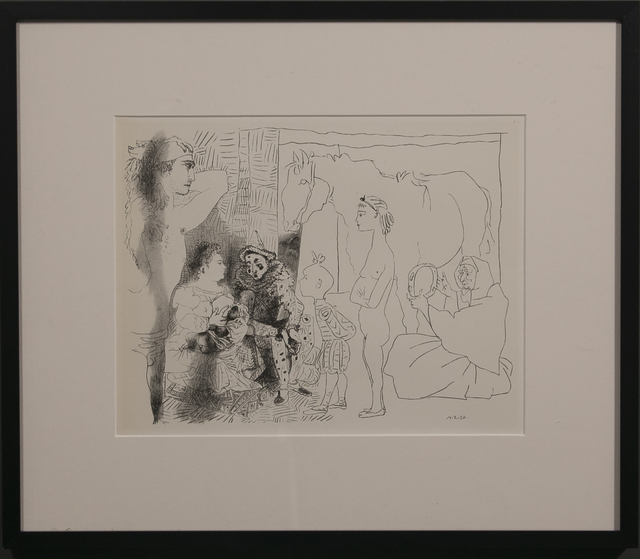 Pablo Picasso, ‘THE SALTIMBANCO FAMILY (LA FAMILLE DU SALTIMBANQUE)’, 1956, Reproduction, Lithograph, White Cross