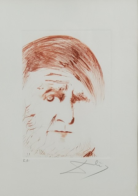 Salvador Dalí, ‘Picasso’, 1968, Print, Etching on paper, Valia Garzón Art Services