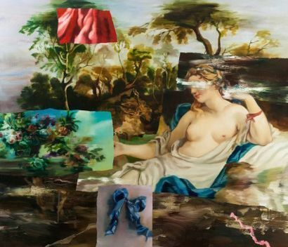 Simon Casson, ‘Dimpsey, Gaern’, 2016, Painting, Huile sur toile / Oil on canvas, Galerie de Bellefeuille