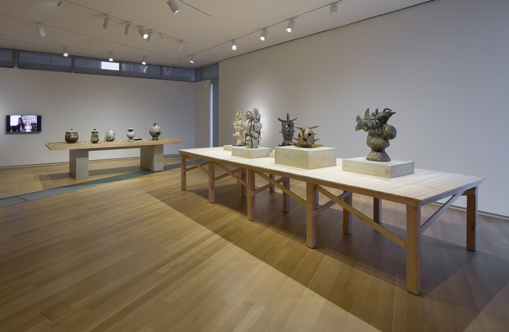 Installation view of 'Voulkos: The Breakthrough Years', 2016. Photo by Butcher Walsh. Courtesy of the Museum of Arts and Design. Installation view of 'Voulkos: The Breakthrough Years', 2016. Photo by Butcher Walsh. Courtesy of the Museum of Arts and Design.