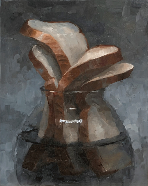 Tom Giesler, ‘Floral 9: bread arrangement’, 2020, Painting, Oil on panel, McVarish Gallery