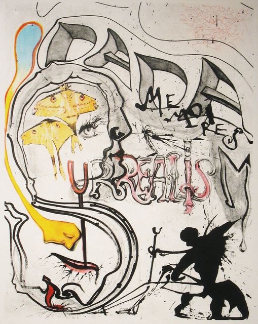 Salvador Dalí, ‘Angel of Dada Surrealism’, 1971, Print, Lithograph with etching, DTR Modern Galleries