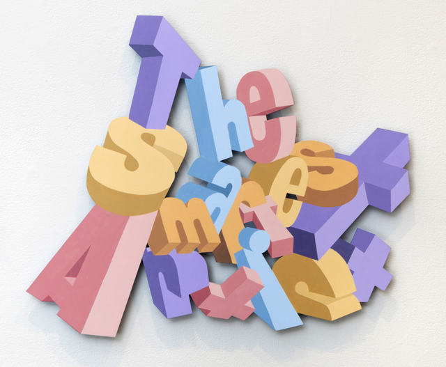 Wayne White, ‘The Smartest Artist ’, 2019, Sculpture, Acrylic on MDF, Joshua Liner Gallery