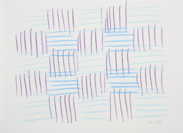 Virginia Coventry, ‘Surface Tension 2’, 1994, Drawing, Collage or other Work on Paper, Colour pencil on ph neutral paper, Charles Nodrum Gallery