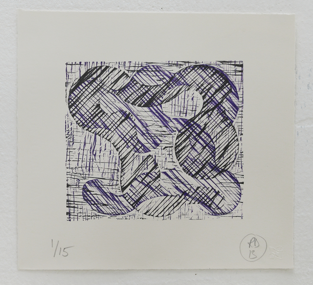 Richard Deacon, ‘1+1=10 Black/Purple’, 2013, STPI
