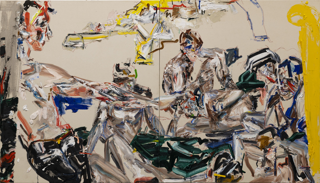 John Copeland, ‘Horrible Miracles’, 2019, Painting, Oil on raw canvas (diptych), V1 Gallery