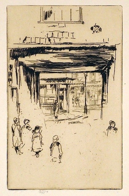 James Abbott McNeill Whistler, ‘Drury Lane ’, 1880-1881, Harris Schrank Fine Prints