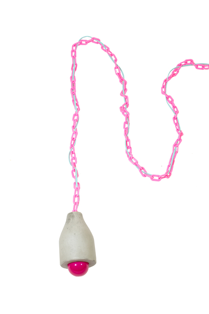 Esther Ruiz, ‘Untitled’, 2016, Design/Decorative Art, Cement, plastic chain, lighting elements, 99¢ Plus Gallery