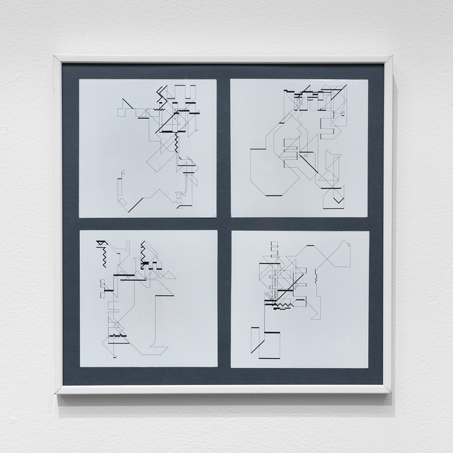 Manfred Mohr, ‘P-018-mf_13, 16, 18, 19’, 1969, bitforms gallery