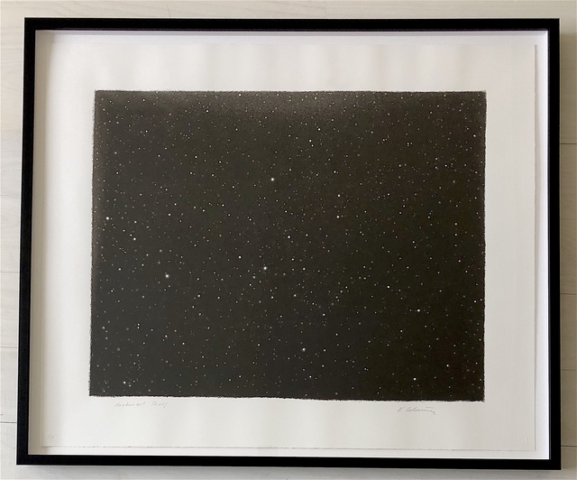 Vija Celmins, ‘Night Sky’, 2006, Print, Screenprint on BFK Rives Textured Rag paper, Adam Biesk Inc.
