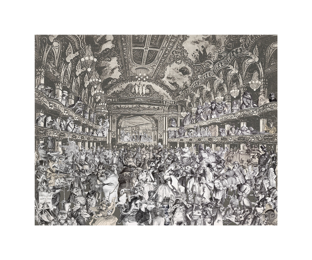 Peter Blake, ‘Marcel Duchamp's World Tour- The Animal's Fancy Dress Ball at Tower Ballroom, Blackpool’, 2015, CCA Galleries