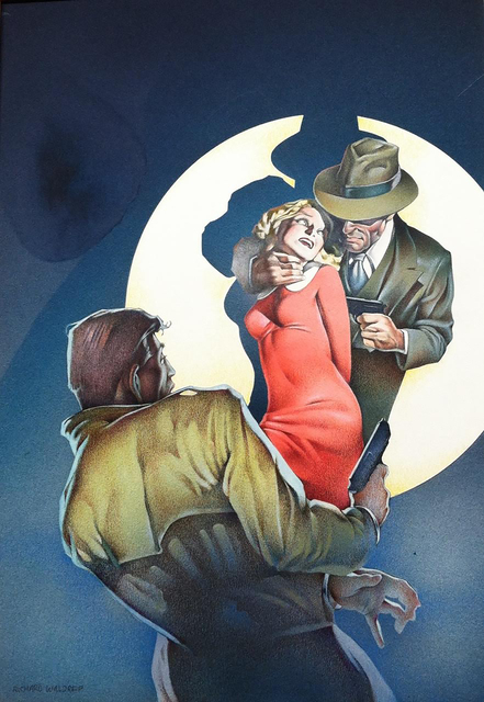 Richard Waldrep, ‘The Big Sleep, Paperback Cover’, 1976, Drawing, Collage or other Work on Paper, Watercolor, The Illustrated Gallery