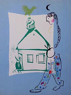 Marc Chagall, ‘The House in my Village’, 1960, Print, Lithograph printed in colors on wove paper, Galerie d'Orsay