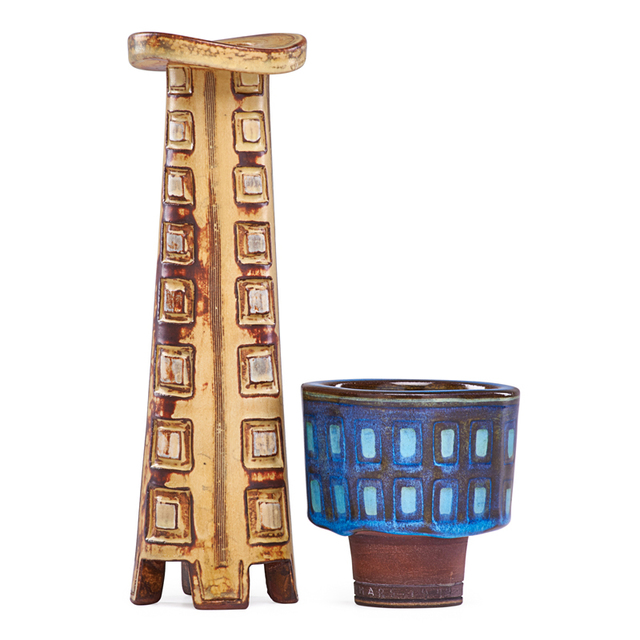 Wilhelm Kåge, ‘Two Small Farsta Vases, Sweden’, 1949/60s, Rago/Wright