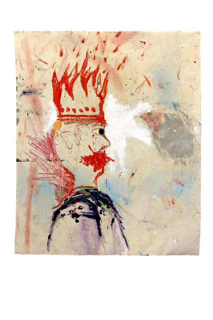 Richard Mason, ‘KING’, 2019, Painting, Acrylic, pencil and crayon on canvas, 99 Loop Gallery