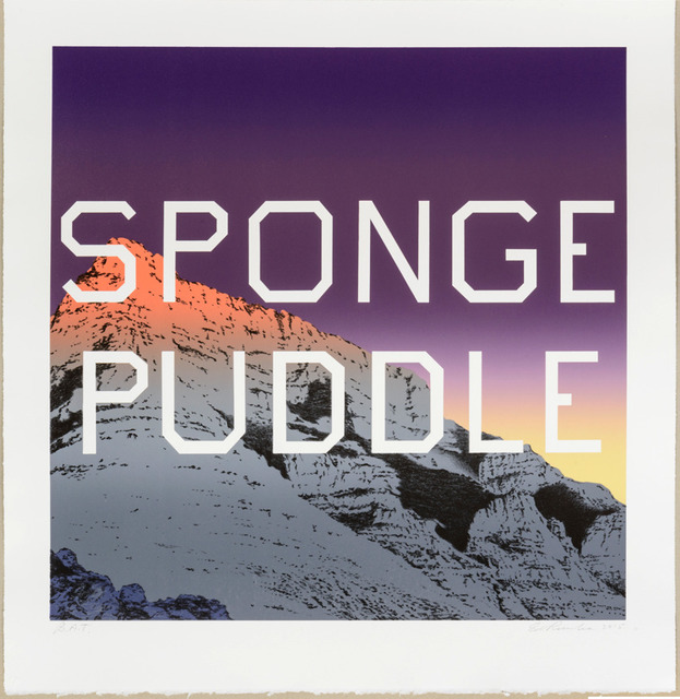 Ed Ruscha, ‘Sponge Puddle’, 2015, Upsilon Gallery