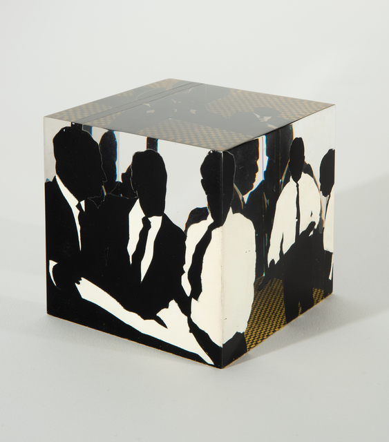 Idelle Weber, ‘Cube’, 1968, Sculpture, Silkscreened Lucite, Hollis Taggart