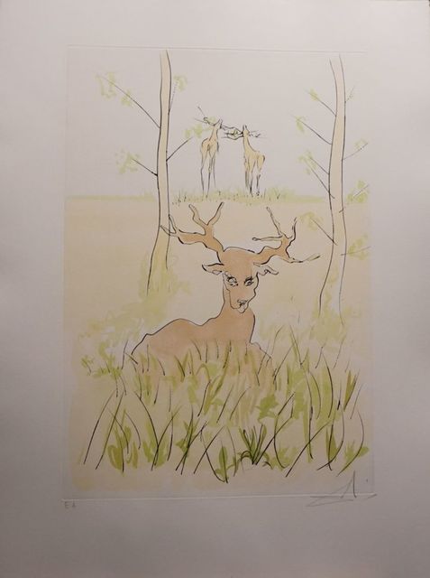 Salvador Dalí, ‘Le Bestiaire de la Fontaine The Deer’, 1974, Fine Art Acquisitions